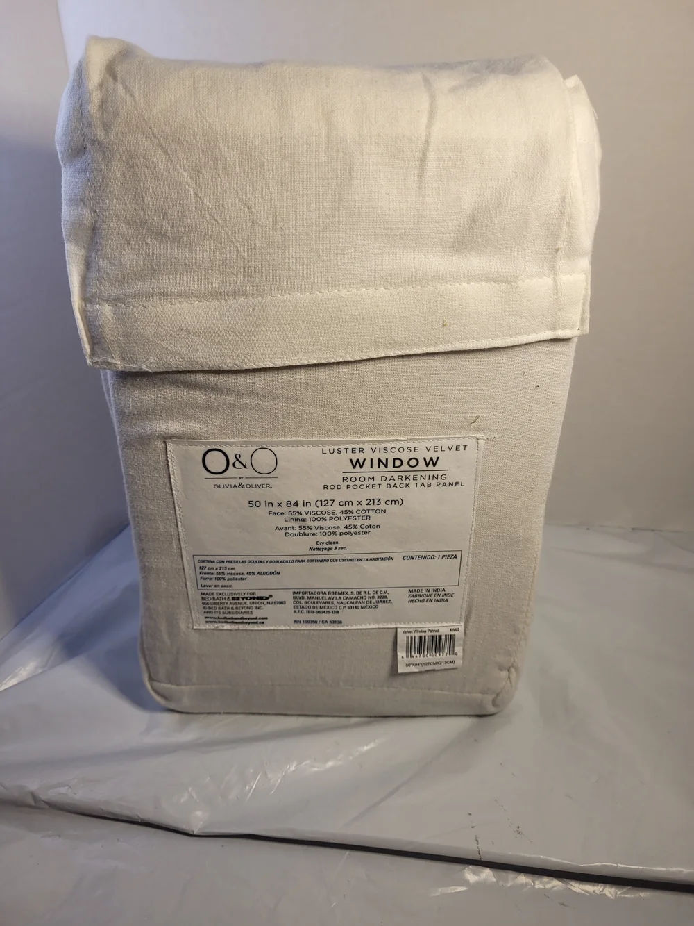 Olivia & Oliver luster viscose velvet curtains 84